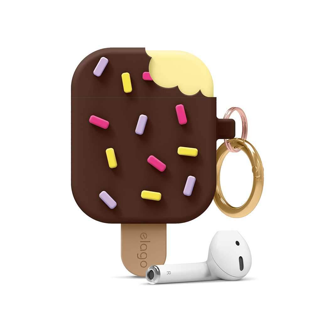 Elago Ice Cream Case For Apple Airpods Dark Brown Jomla Ae