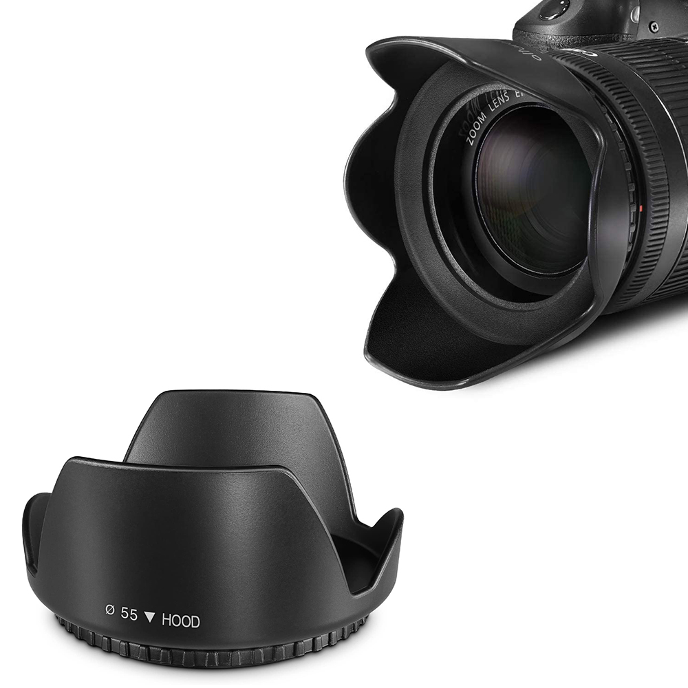 O Ozone Professional 55mm Tulip Flower Lens Hood Compatible For Nikon