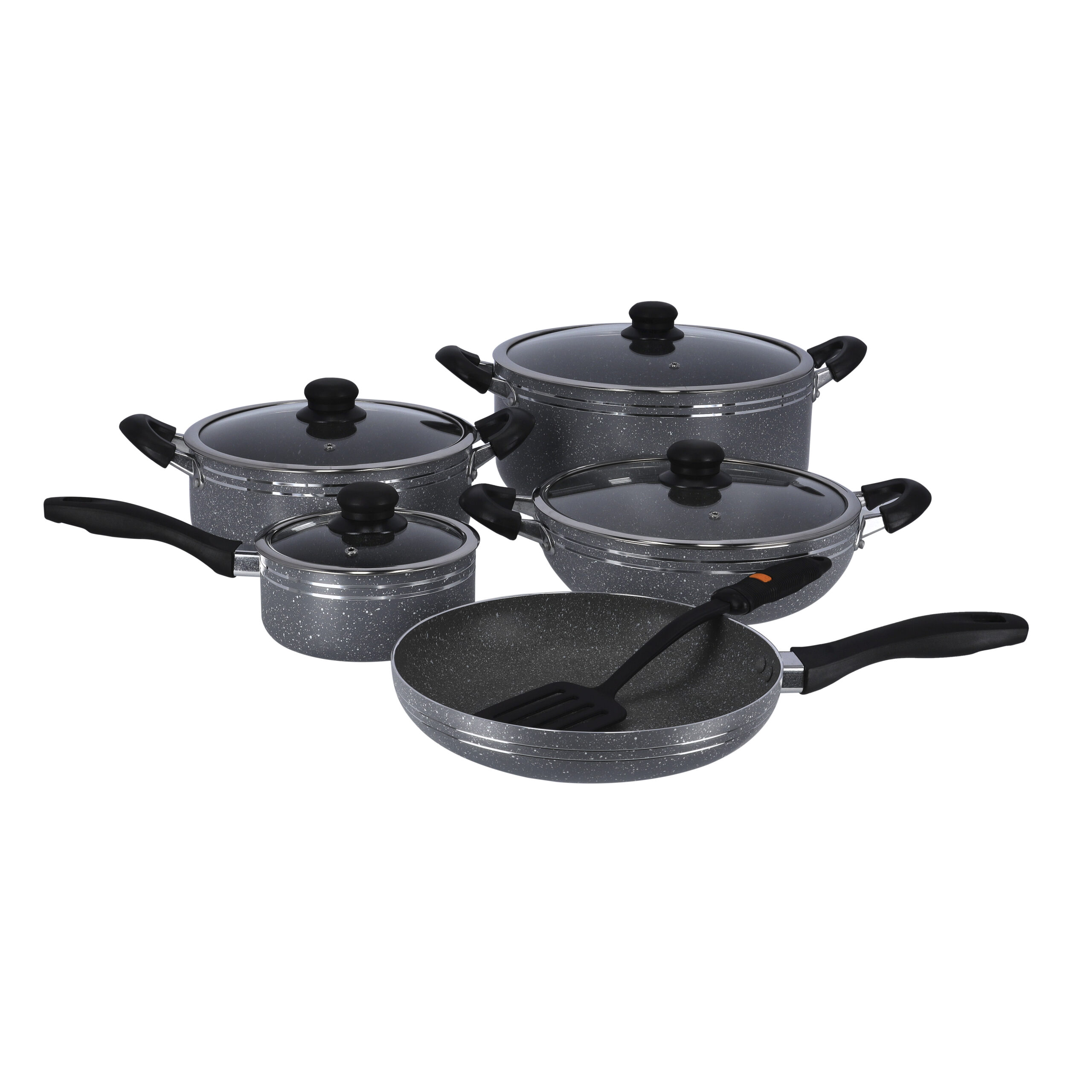 Granite Coated Smart Cookware Set Delcasa