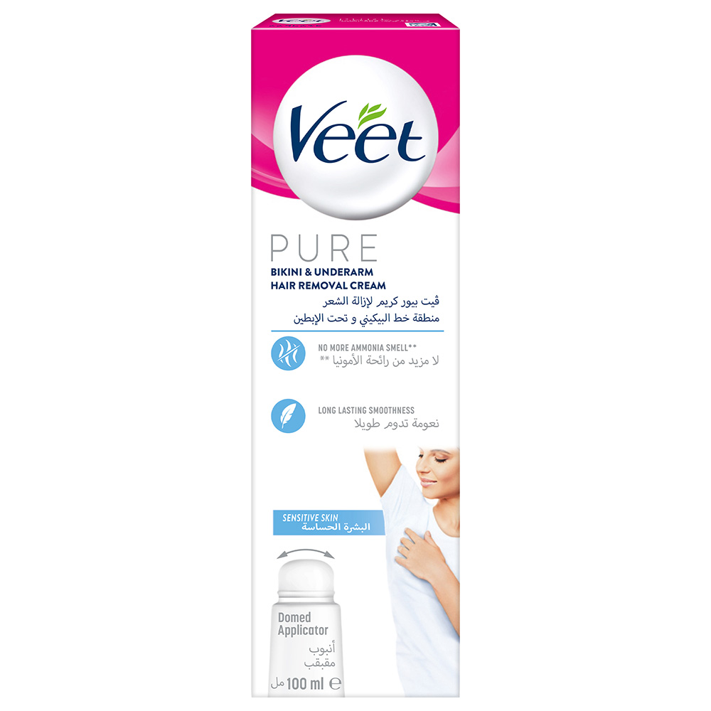 Veet Pure Bikini Underarm Hair Removal Cream Ml Jomla Ae