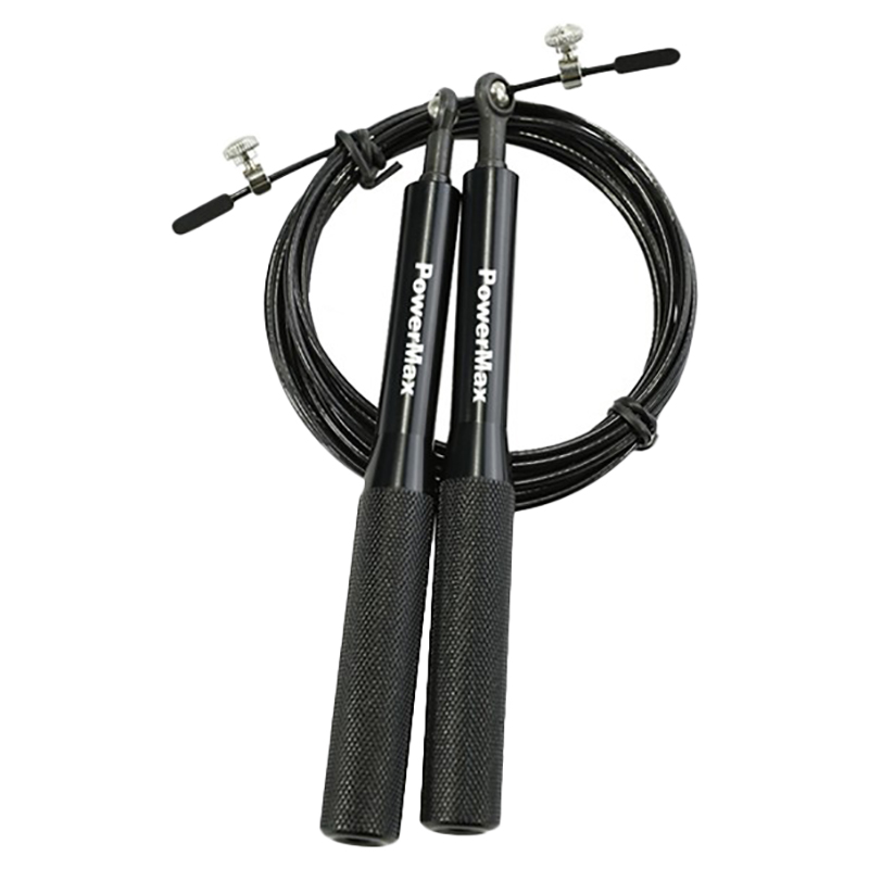 Powermax Ja Exercise Speed Jump Rope Black Jomla Ae