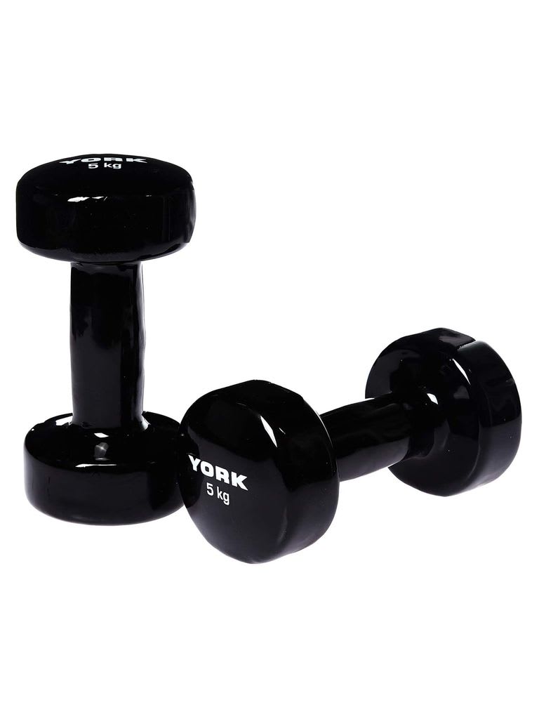 York Fitness Vinyl Dumbbell 1675 1677 Weight 5 Kg Jomla Ae