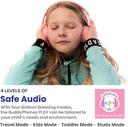 سماعة رأس لاسلكية مدعمة بالبلوتوث للأطفال من BUDDYPHONES - وردي - SW1hZ2U6MTM0MjU2Mw==