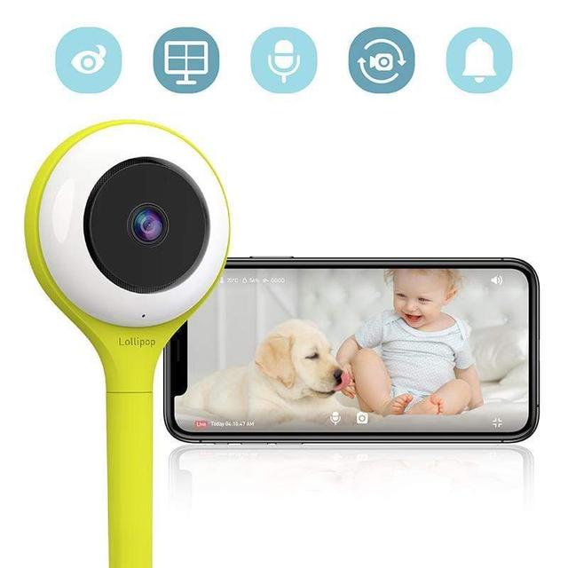 جهاز مراقبة فيديو للأطفال Lollipop HD WiFi Video Baby Monitor - فستقي - SW1hZ2U6Njg2NzM=