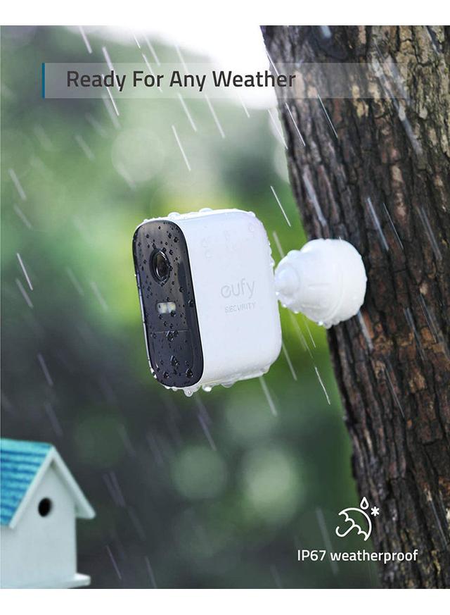 نظام كاميرا مراقبة منزلية - كاميرتين eufy Wireless Home Security Camera With 365 Days Battery - SW1hZ2U6NTM4ODA4
