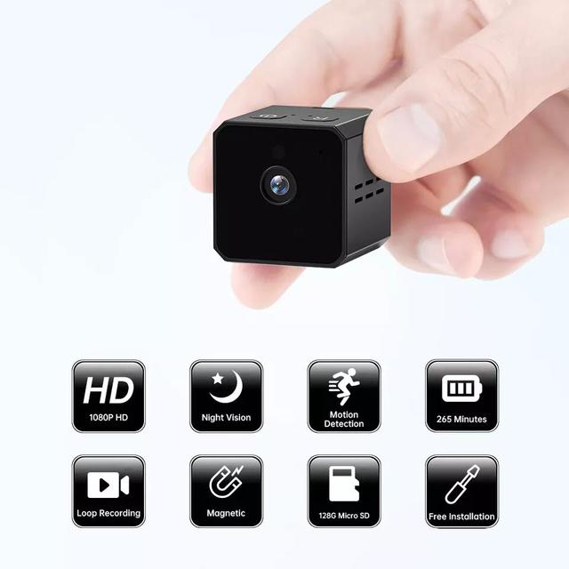 كاميرا مراقبة خفية Ultra-small recording camera GeeCube بدقة 1080p - SW1hZ2U6NTk4NjM3