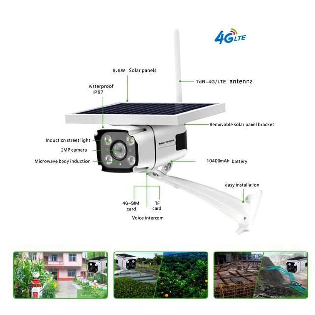 كاميرا مراقبة تعمل بالطاقة الشمسية Outdoor Solar Camera - Crony - SW1hZ2U6NjE0OTUz