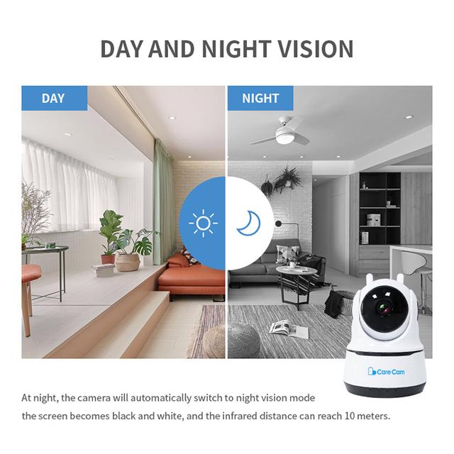 كاميرا المراقبة المنزلية الذكية 1080px أبيض WiFi Home Smart Camera - CRONY - SW1hZ2U6NjA1OTE5