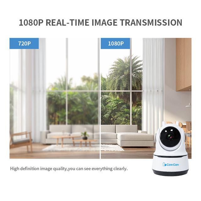 كاميرا المراقبة المنزلية الذكية 1080px أبيض WiFi Home Smart Camera - CRONY - SW1hZ2U6NjA1OTIx