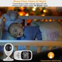 كاميرا مراقبة الاطفال ( 2.4" ) CRONY -  Baby Monitor Wireless Video Baby Monitor Camera - SW1hZ2U6NjAxNDkw