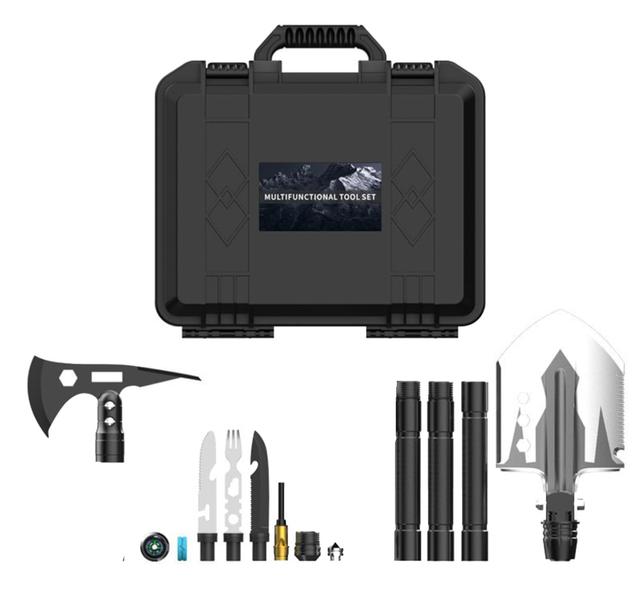 شنطة مستلزمات التخييم والبر Multifunction Portable Steel Outdoor Tactical Tool Box - SW1hZ2U6OTcxNjIy