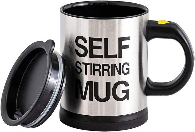 كوب خلاط للقهوة حافظ للحرارة 350 مللي Stainless Steel Auto Stirring Coffee Mug - SW1hZ2U6MTA2MDU0Ng==