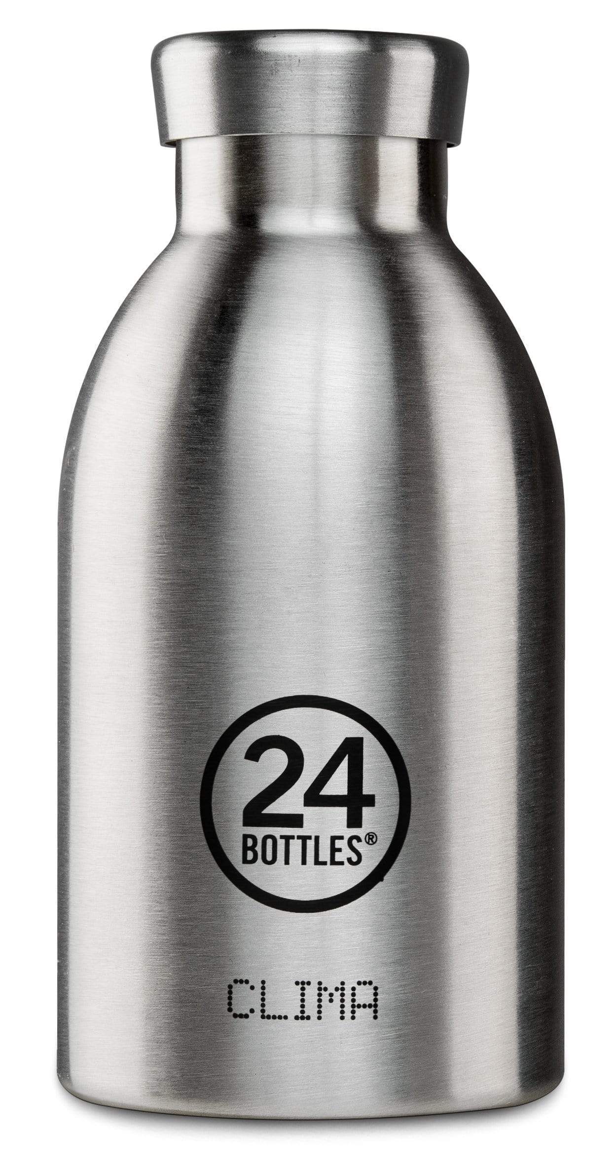 24bottles clima bottle 330ml double walled insulated stainless steel water  bottle eco friendly reusable bpa free hot cold modern portable leak proof  for travel office home gym steel