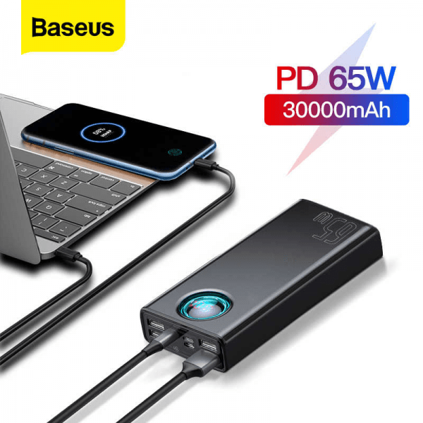 Baseus 30000mAh Power Bank Portable Charger 30000 External Battery