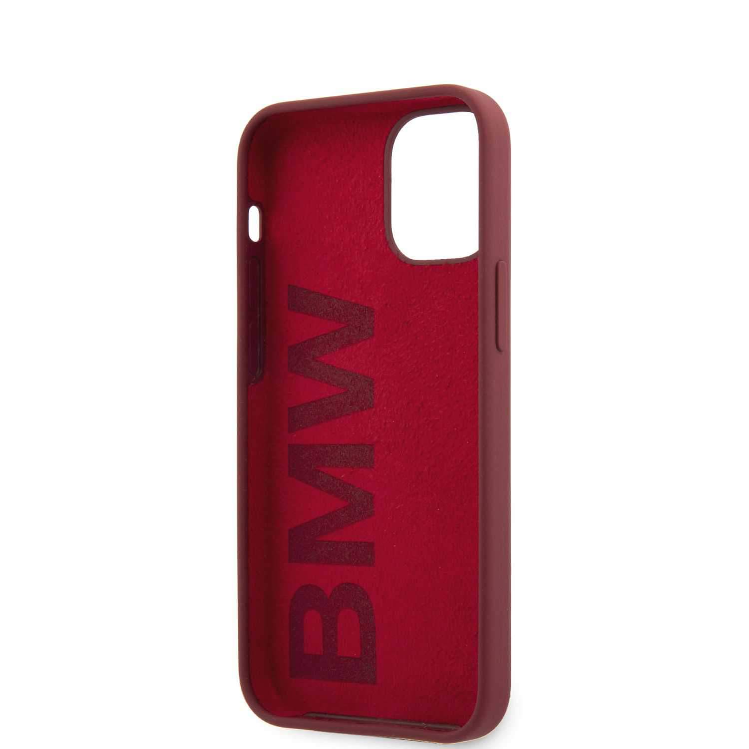 Order bmw liquid silicone case tone to tone for iphone 12 mini 5 4 red Now!  | Jomla.ae