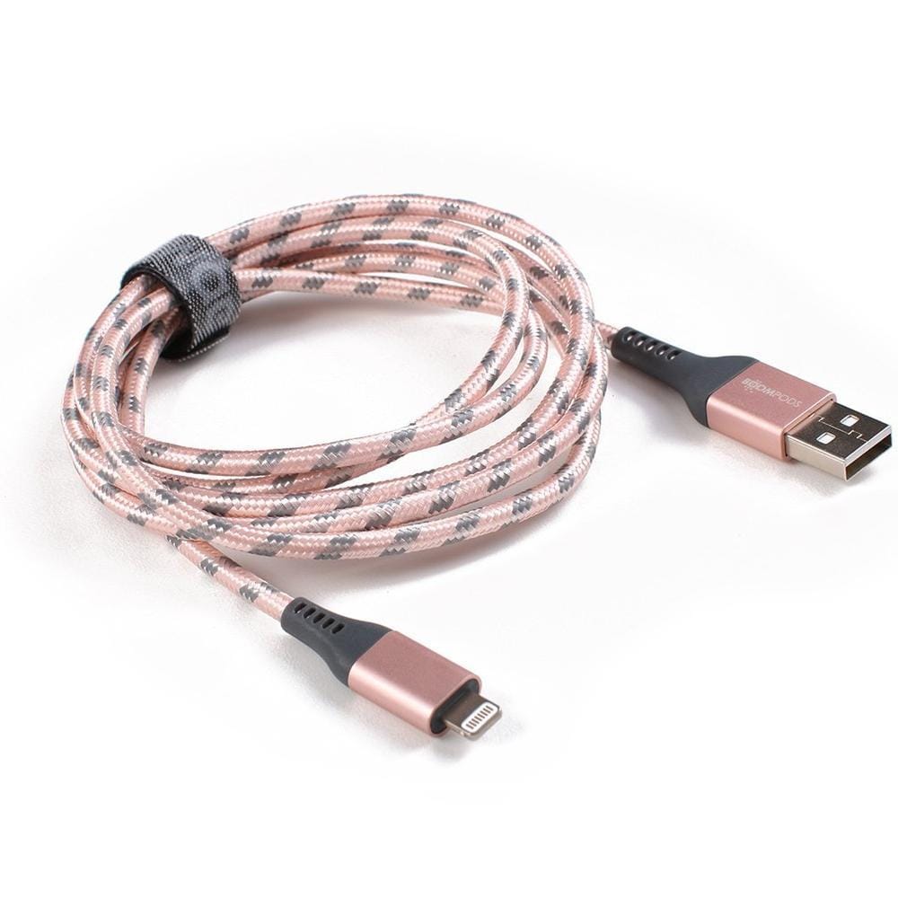 Boompods Retrocable Cavo Micro USB 1m - Intrecciato, Connettori Metallici, Per Carica E Sincronia - Compatibile Samsung, Kindle, HTC, LG - Verde