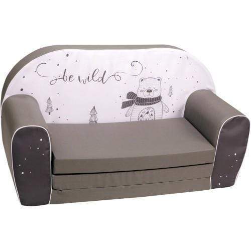 Delsit sofa bed be wild color dark grey Jomla.ae