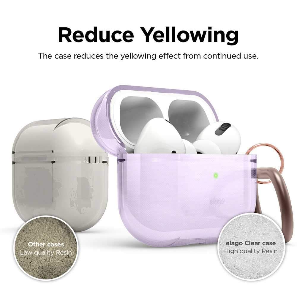 Order elago clear hang case for apple airpods pro lavender Now
