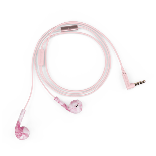 happy plugs earbud plus pink marble Jomla.ae
