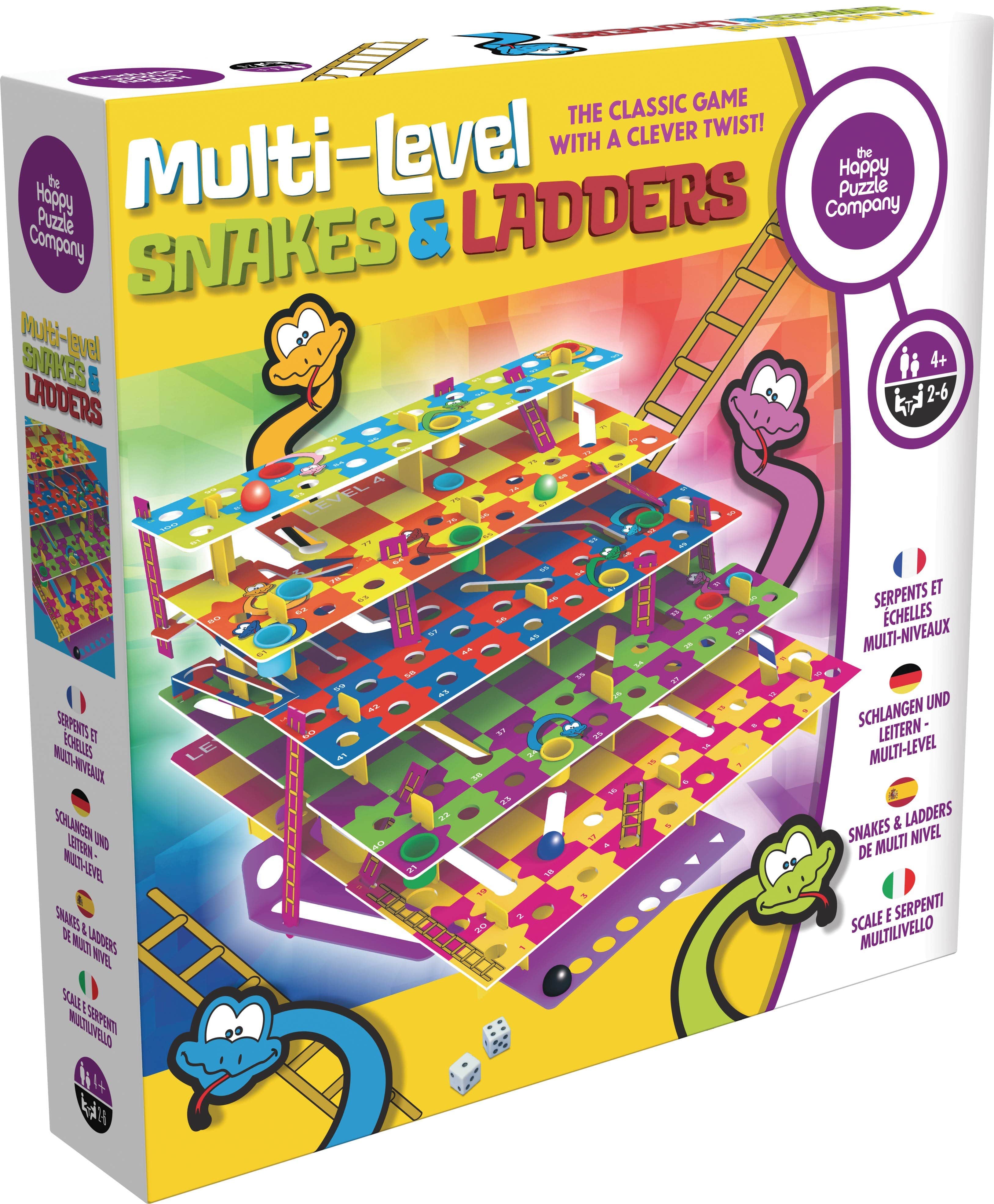 Order happy puzzle multi level snakes and ladders colorful indoor board ...