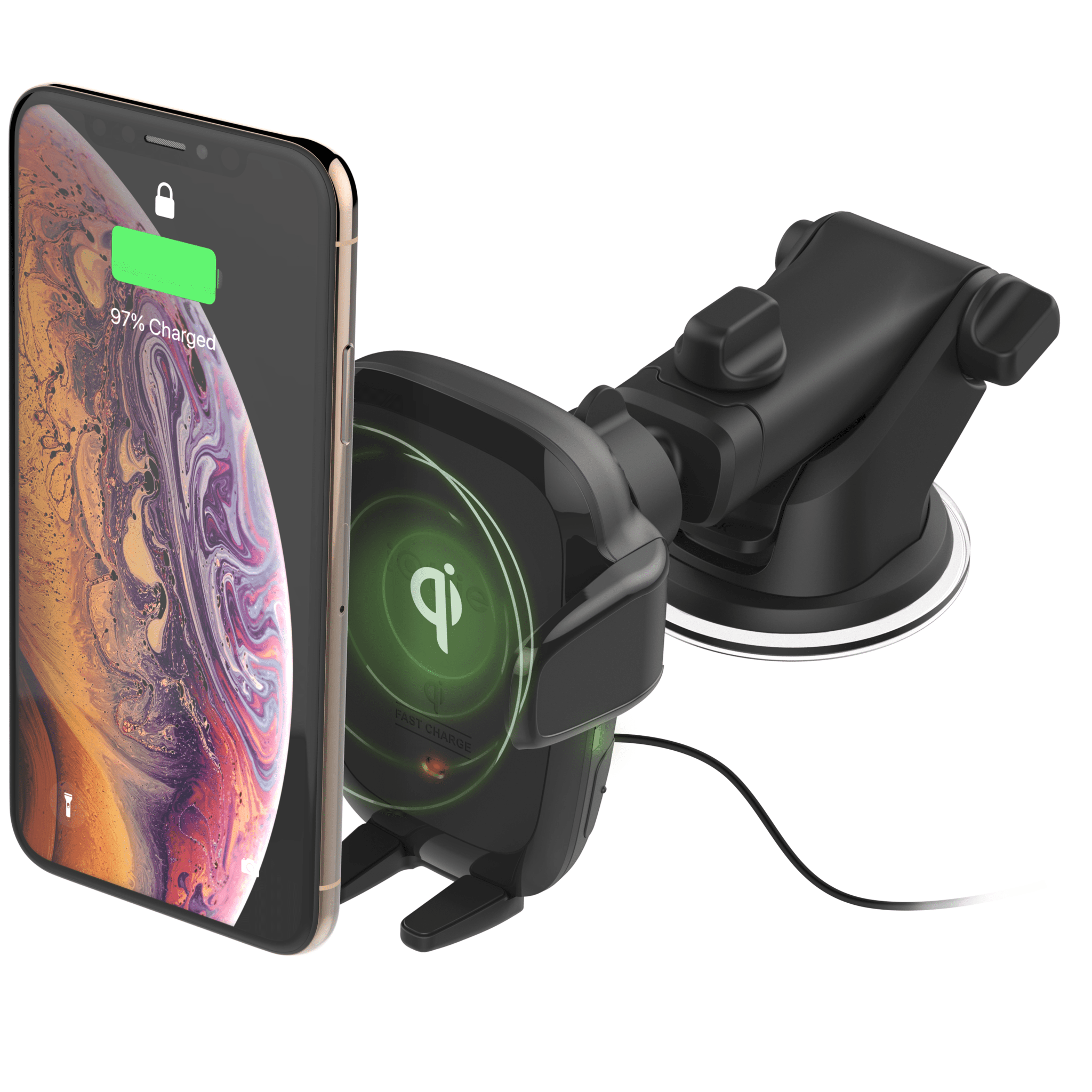 iottie auto sense automatic wireless charging dash mount black Jomla.ae