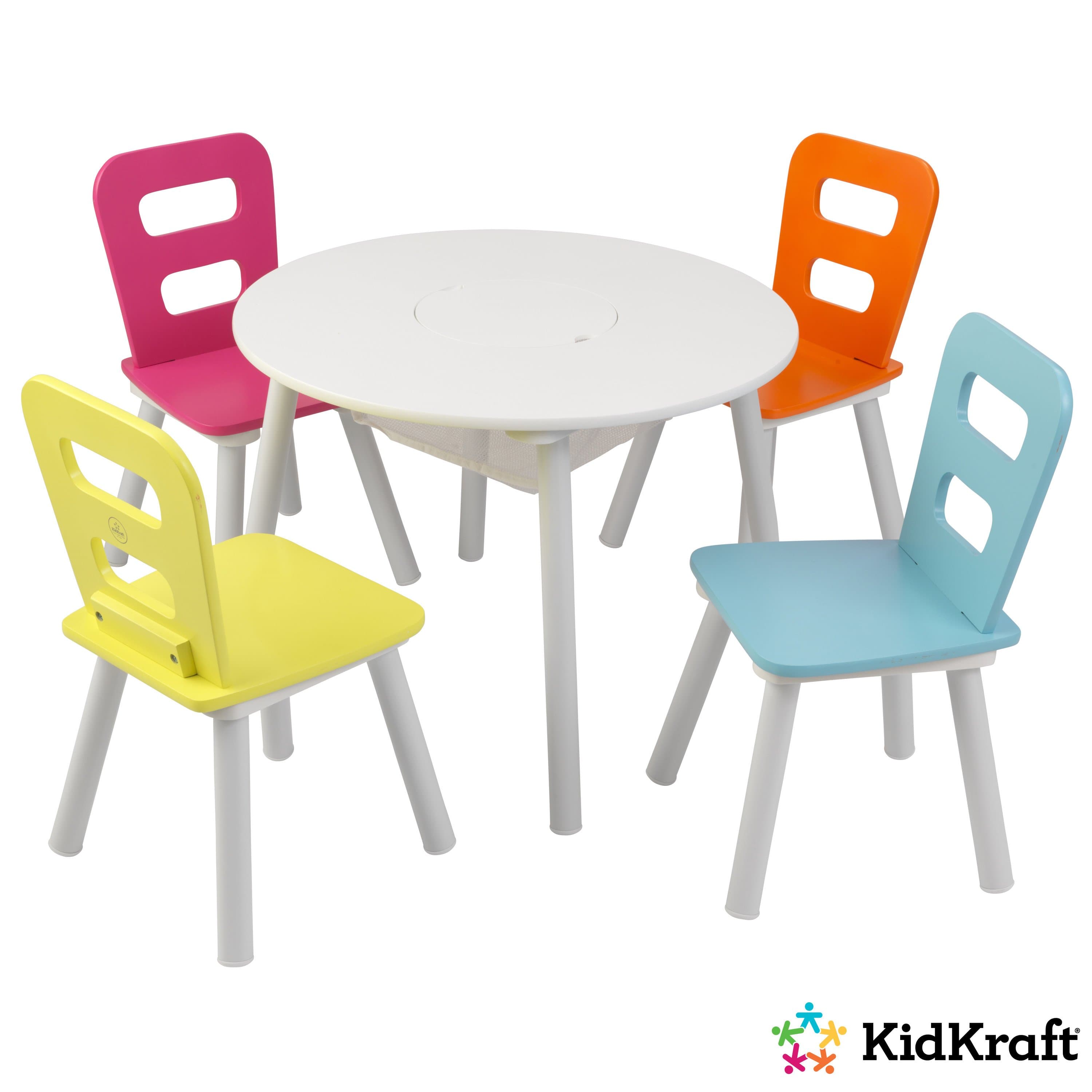 Order kidkraft round storage table 4 chair set Now! | Jomla.ae