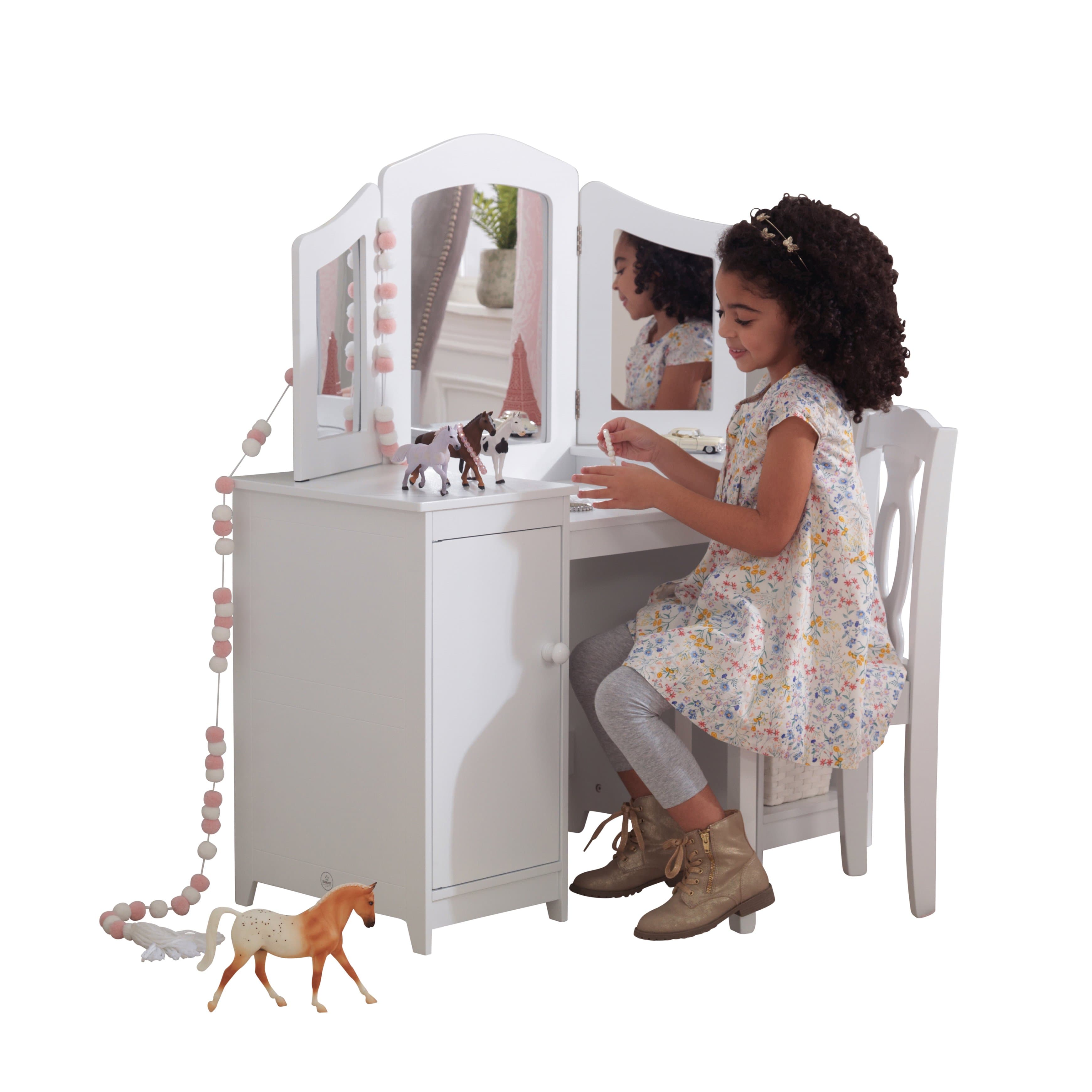 Order KidKraft deluxe vanity table chair Now! | Jomla.ae