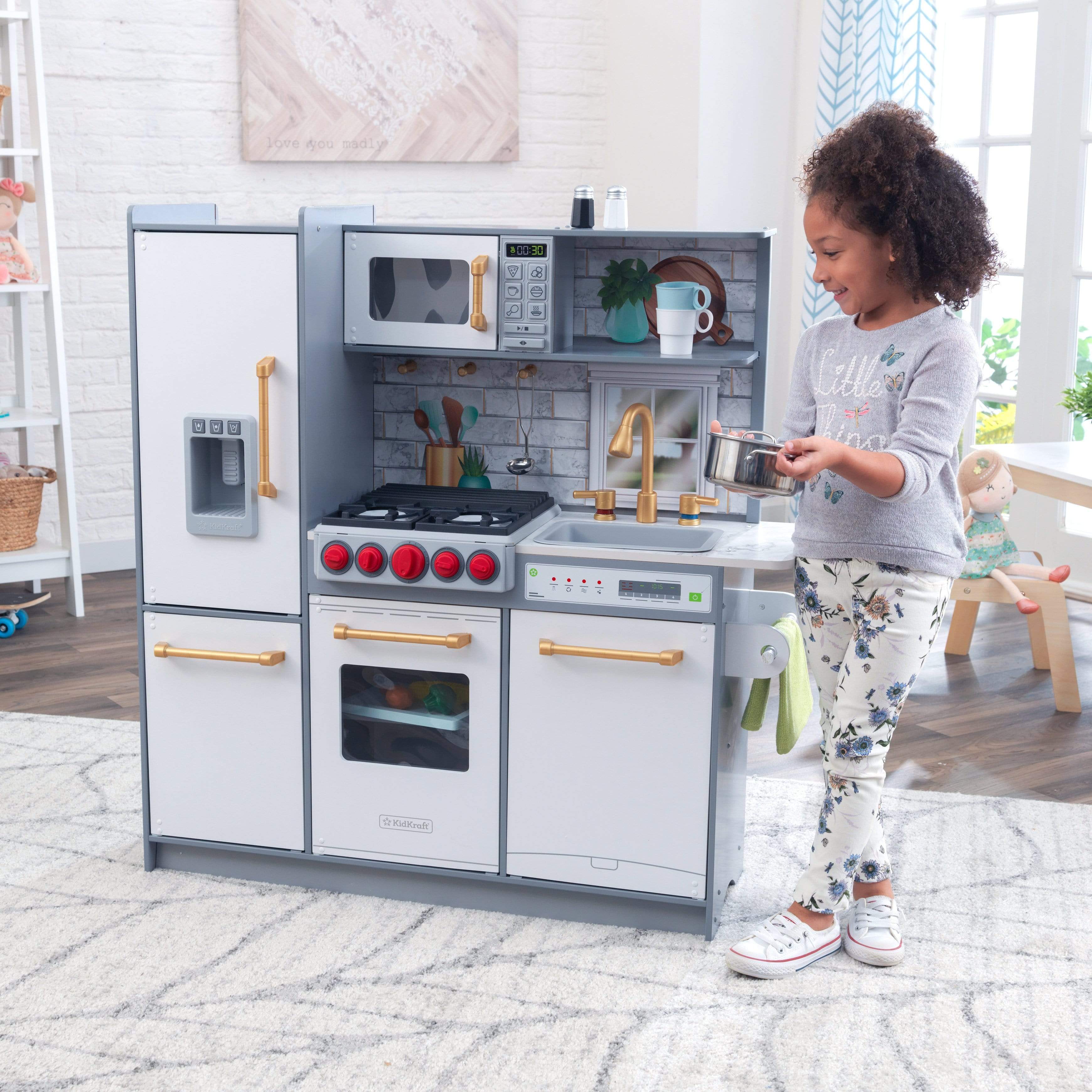 Order Kidkraft Uptown Elite White Play Kitchen With Ez Kraft