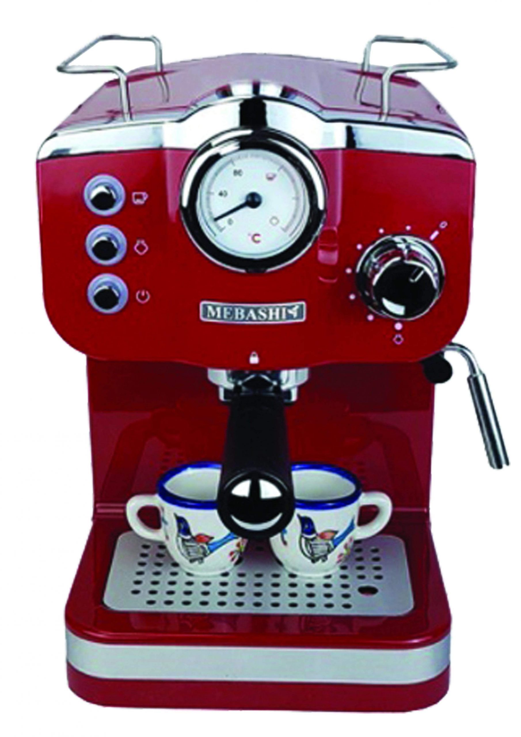 mebashi espresso coffee machine me ecm2015 red Jomla.ae