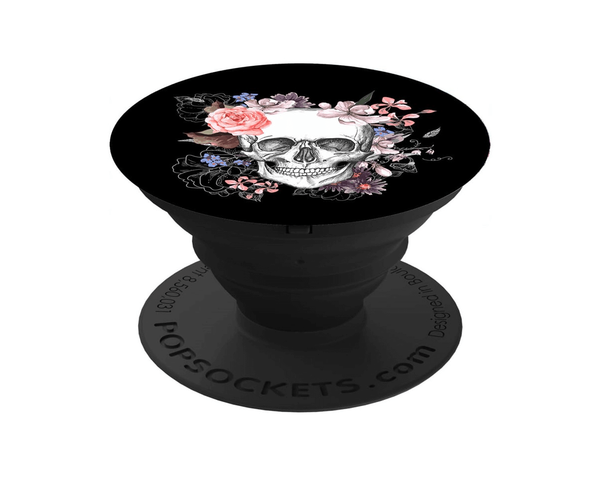 Popsocket Grip Sugar Skull Popsocket PopSockets Skull Rose Phone Grip Stand  Hot Topic