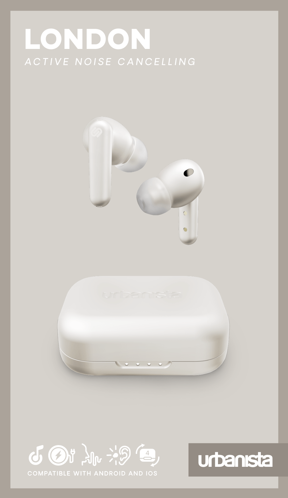 Order urbanista london active noise cancelling true wireless