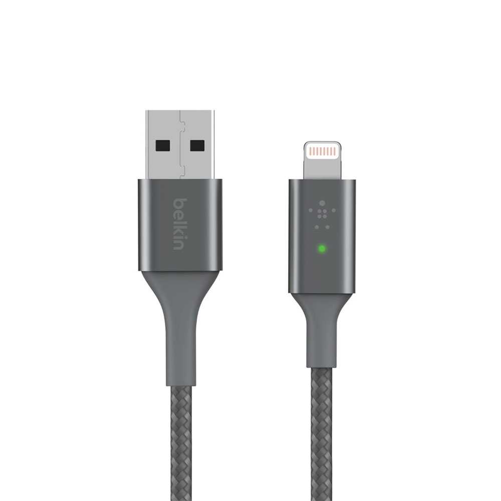 Belkin BOOST↑CHARGE Lightning Cable - 3.3ft MFi Certified Braided USB-A Cable For Apple