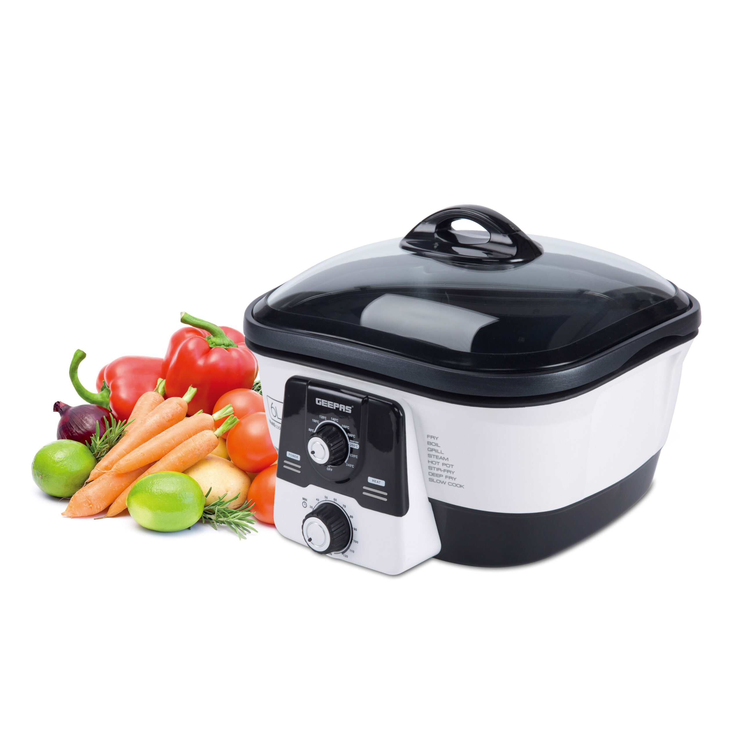 اطلب طباخ متعدد الاستخدامات بسعة 6 لتر Geepas MultiCooker Jomla.ae