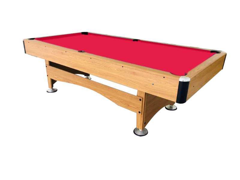 Marshal Fitness billiard table pool table red top 8 ft with ball