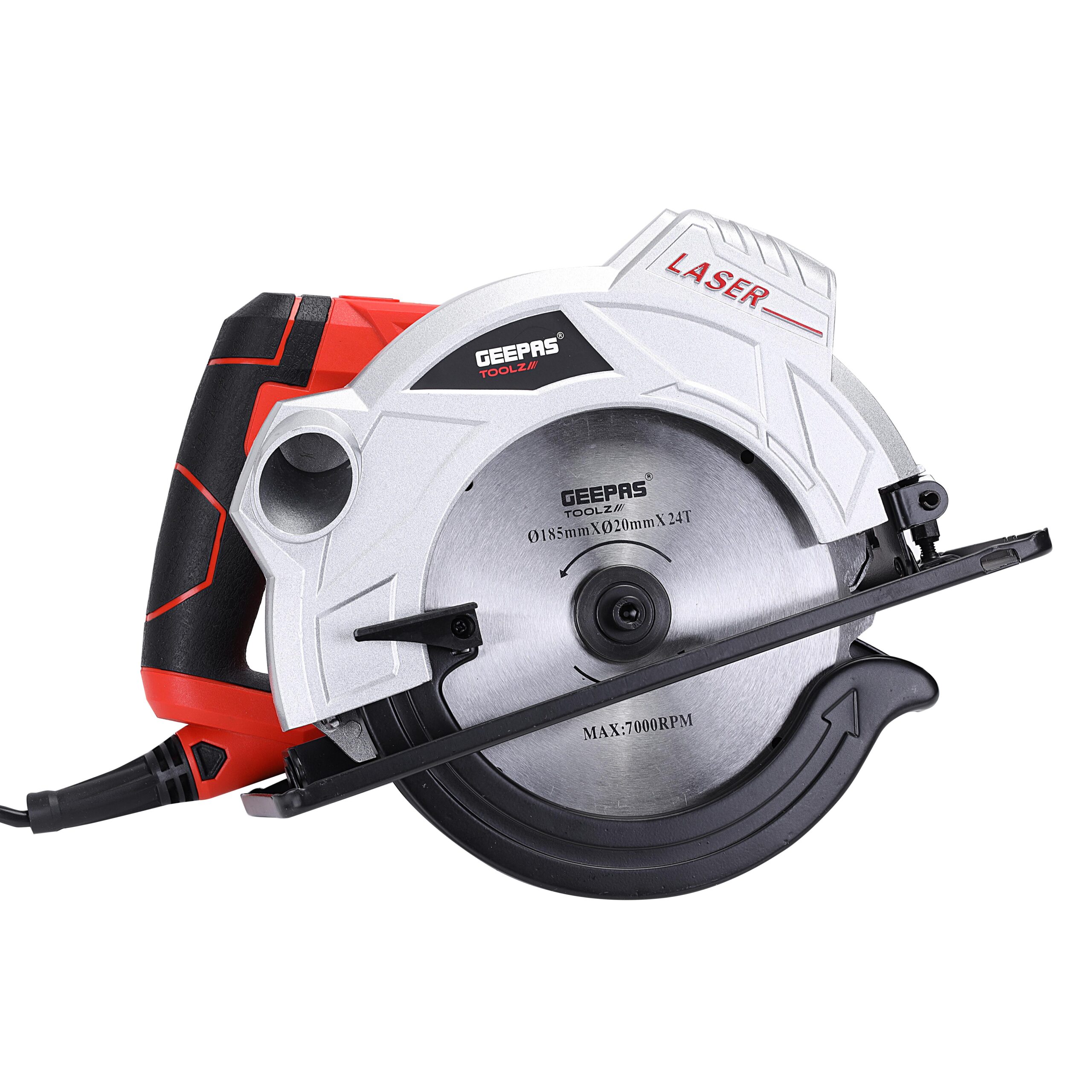 Geepas GCS1500 1500W 185mm MultiPurpose Circular Saw, Bevel Angle
