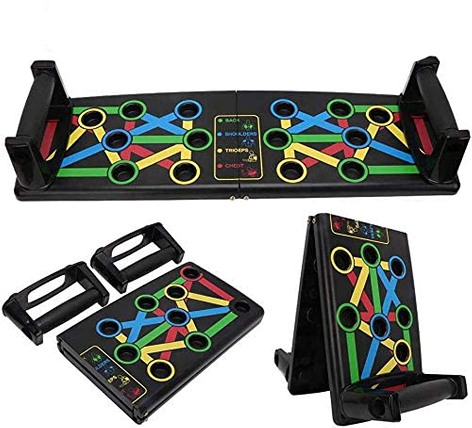 Foldable Surplex Push Up Rack Board System Push Up Board Stand Multifunzione Allenamento Per La Forza - 9