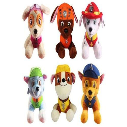 Generic 6 Piece Paw Patrol Snow Slide Plush Toy | Jomla.ae