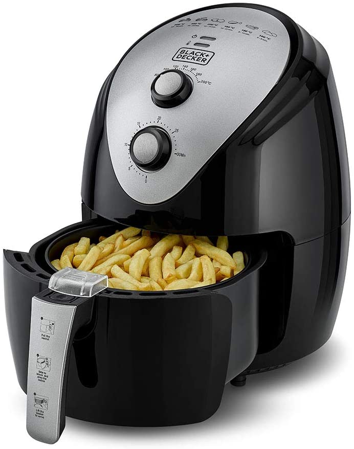 BLACK & DECKER 3.5L Manual Aerofry Air Fryer with Rapid Air Convection