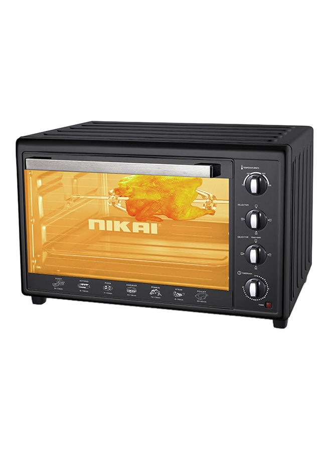 NIKAI Counter Top Electric Oven 120 l 2700 W NT1201RCA1 Black Jomla.ae