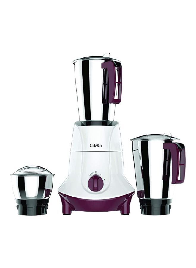 ClikOn 3 In 1 Electric Mixer Grinder 550W 550 W CK2296 Purple/White