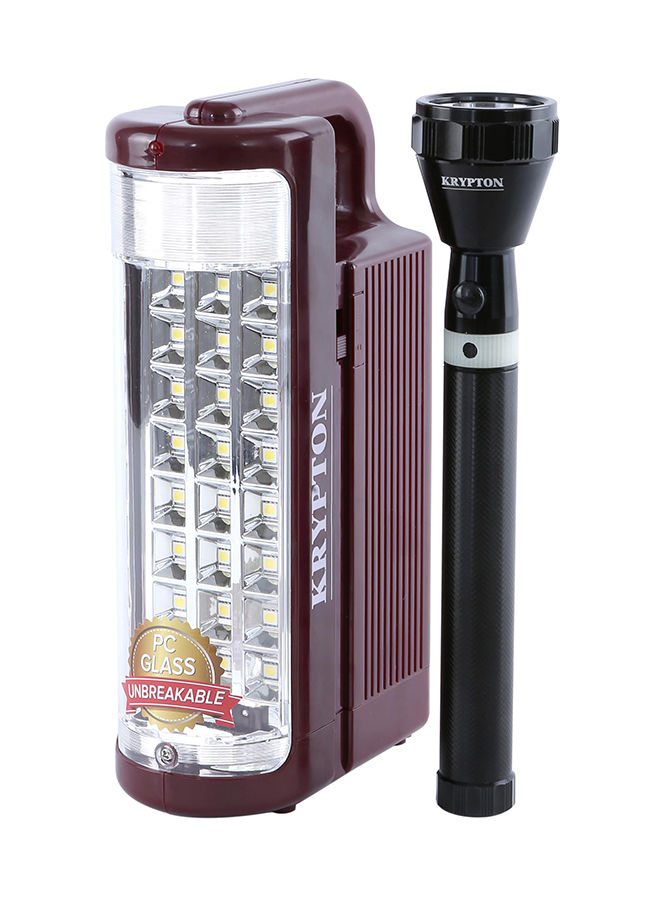 Order Krypton Rechargeable LED Emergency Light With Flashlight Brown ...