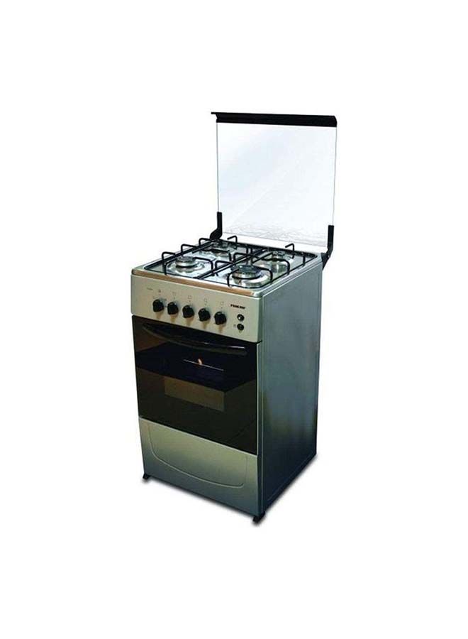 NIKAI 4 Burner Cooking Range U2110N5SA Silver Jomla.ae
