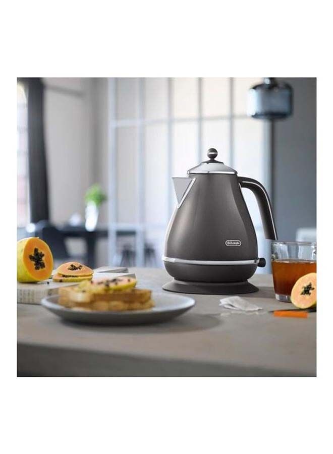 Buy DELONGHI Icona Metallics KBOT3001.GY Jug Kettle - Grey