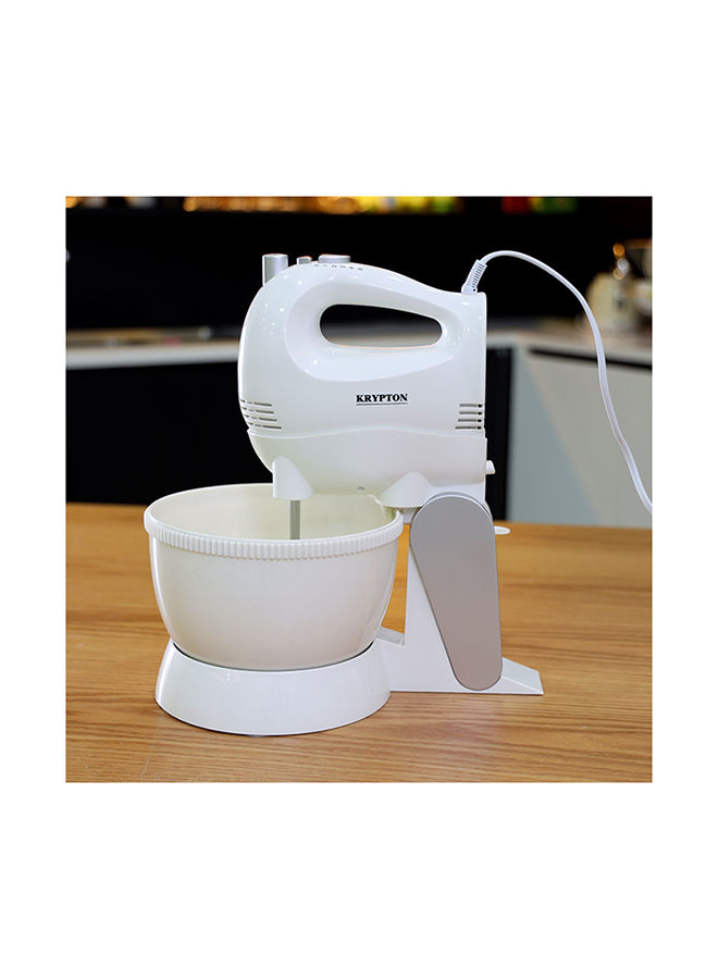 Krypton Electric Hand And Stand Mixer 250W KNSM6242 White Jomla.ae
