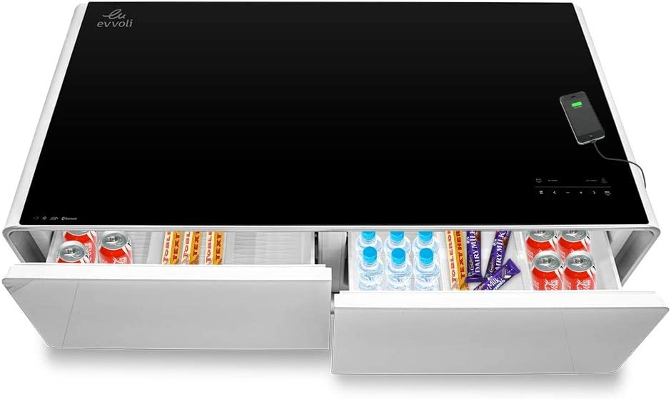 اطلب طاولة ثلاجة لغرف القيمنق بسعة 130 لتر ( بابين للتبريد ) evvoli