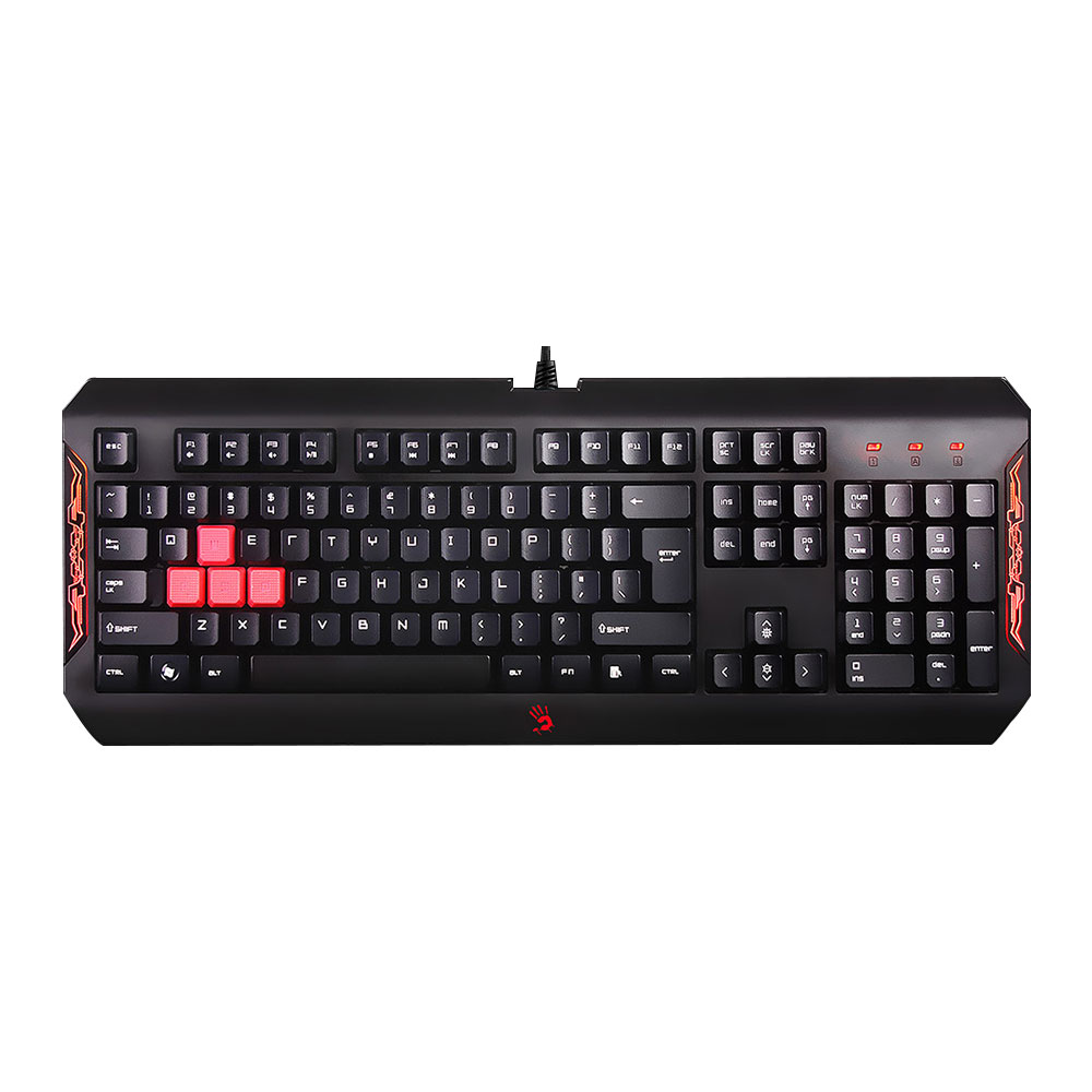 Bloody Blazing Gaming Keyboard - Black/Red | Jomla.ae