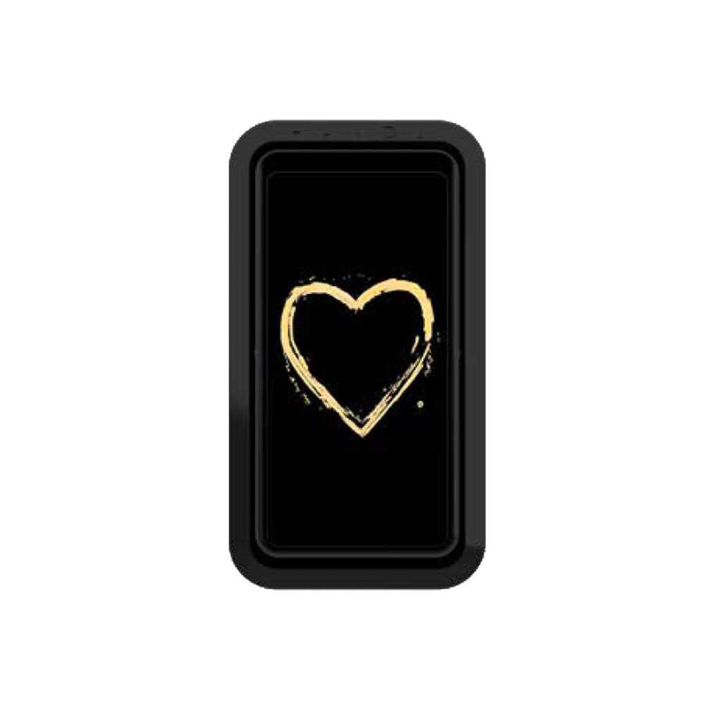 Handl Heart Phone Grip - Black/Gold | Jomla.ae