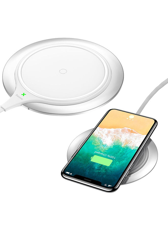 Baseus Wireless Mobile Phone Charger 1.2meter White | Jomla.ae