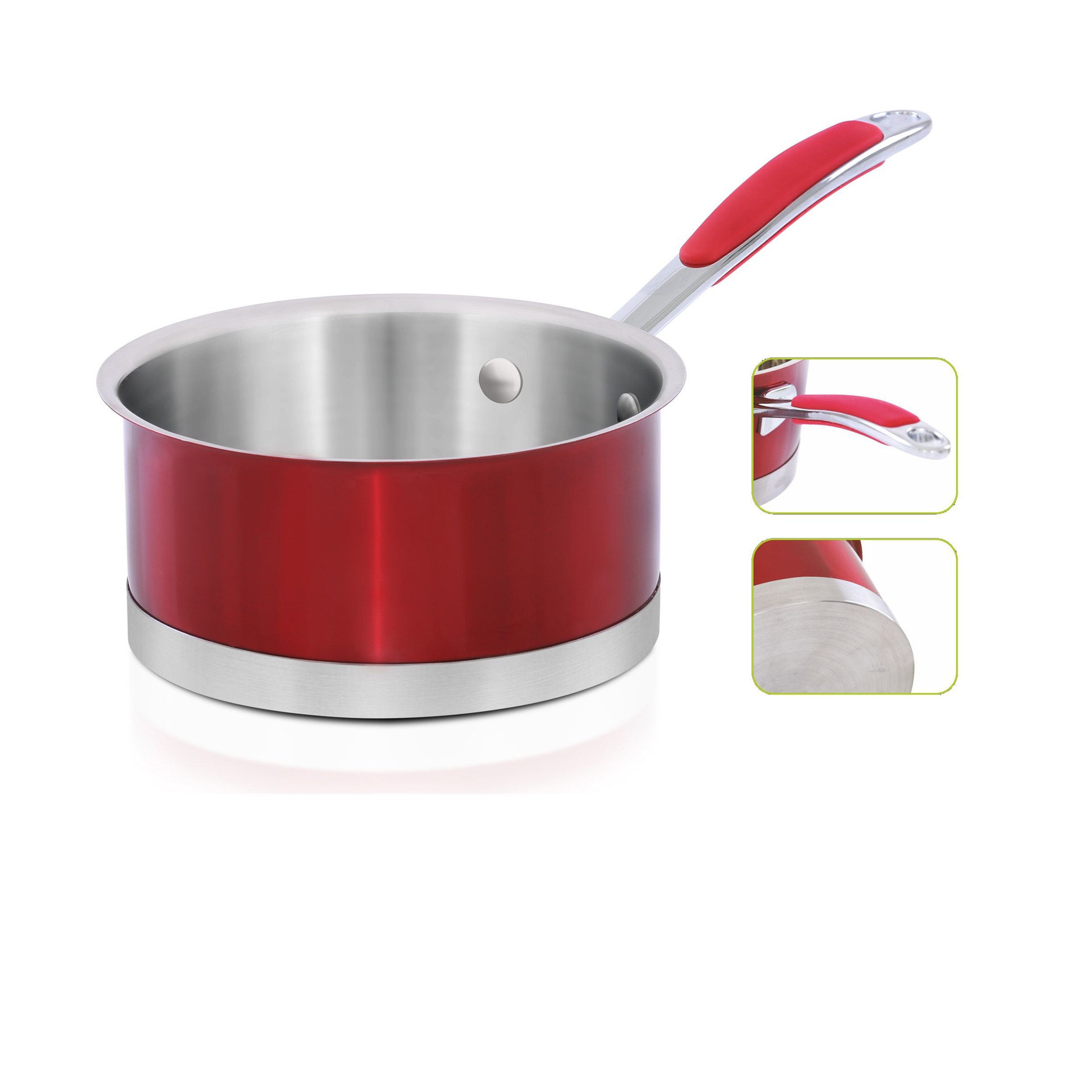 Order Royalford 12 X 6Cm Stainless Steel Induction Sauce Pan Portable
