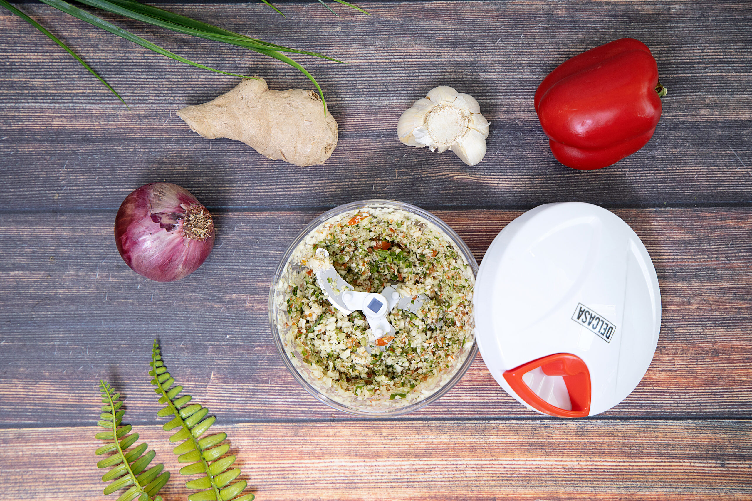 Buy Delcasa Manual Food Chopper - Mini Food Processor - Manual Handheld  Food Chopper/Cutter Online in UAE - Wigme